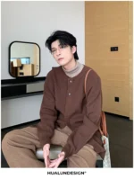 Кардиган "Hualun Different Button Cardigan" — изображение 13