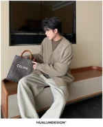 Кардиган "Hualun V-Neck Soft Cardigan" — изображение 20