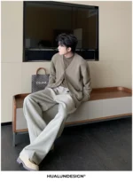 Кардиган "Hualun V-Neck Soft Cardigan" — изображение 23