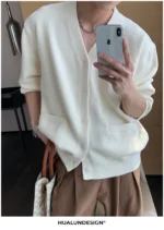 Кардиган "Hualun V-Neck Soft Cardigan" — изображение 5
