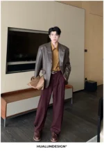 Куртка "Hualun Classic Look PU Leather Jacket" — изображение 10