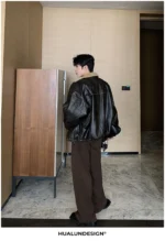Куртка "Hualun Fur Inside PU Leather Jacket" — изображение 11