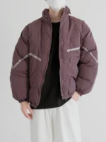 Пуховик "DAZO Studio Contrast Line Cotton Down Jacket" — изображение 2