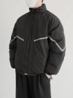 Пуховик "DAZO Studio Contrast Line Cotton Down Jacket" — изображение 3