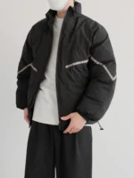 Пуховик "DAZO Studio Contrast Line Cotton Down Jacket" — изображение 9