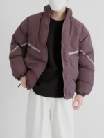 Пуховик "DAZO Studio Contrast Line Cotton Down Jacket" — изображение 4