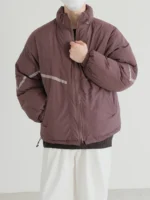 Пуховик "DAZO Studio Contrast Line Cotton Down Jacket" — изображение 12