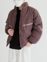 Пуховик "DAZO Studio Contrast Line Cotton Down Jacket" — изображение 14