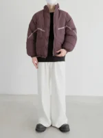Пуховик "DAZO Studio Contrast Line Cotton Down Jacket" — изображение 16