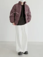 Пуховик "DAZO Studio Contrast Line Cotton Down Jacket" — изображение 17