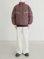Пуховик "DAZO Studio Contrast Line Cotton Down Jacket" — изображение 18