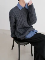 Свитер "DAZO Studio Combined Pattern Sweater" — изображение 5