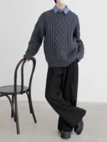 Свитер "DAZO Studio Combined Pattern Sweater" — изображение 6