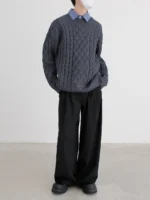 Свитер "DAZO Studio Combined Pattern Sweater" — изображение 7