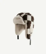Шапка-ушанка "Head Gear Checkerboard Pattern Fur Hat" — изображение 11