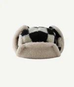 Шапка-ушанка "Head Gear Checkerboard Pattern Fur Hat" — изображение 6