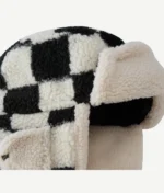 Шапка-ушанка "Head Gear Checkerboard Pattern Fur Hat" — изображение 7