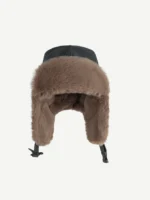 Шапка-ушанка "Head Gear Starry PU Leather Fur Hat" — изображение 5