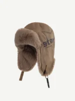 Шапка-ушанка "Head Gear Starry PU Leather Fur Hat" — изображение 6