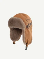 Шапка-ушанка "Head Gear Starry PU Leather Fur Hat" — изображение 7