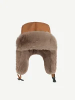 Шапка-ушанка "Head Gear Starry PU Leather Fur Hat" — изображение 8