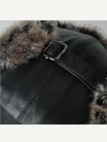 Шапка-ушанка "Head Gear Solid PU Leather Fur Hat" — изображение 8