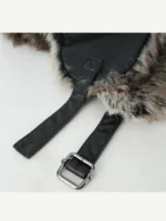 Шапка-ушанка "Head Gear Solid PU Leather Fur Hat" — изображение 9