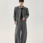 Костюм "Cui Layout Studio Catchy Seam Suit Denim Jacket & Jeans"