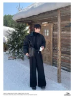 Куртка "Cui Layout Studio PU Leather Collar Jacket" — изображение 15