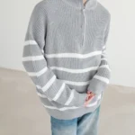 Свитер "DAZO Studio Contrast Stripe Sweater"