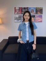 Рубашка "19 Studio Embroidery Plaid Shirt" — изображение 4