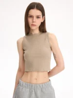 Топ "UNF Solid Color Bodycon Top"