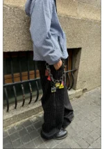 Брюки "CGGA Striped Draped Trousers" — изображение 2