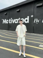 Костюм "DAZO Studio Relaxed Suit Shirt & Shorts" — изображение 3