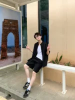 Костюм "DAZO Studio Relaxed Suit Shirt & Shorts" — изображение 8