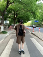 Костюм "DAZO Studio Relaxed Suit Shirt & Shorts" — изображение 2