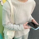 Лонгслив "DAZO Studio Neutral Texture Longsleeve"