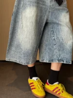 Шорты "19 Studio Branch Texture Denim Shorts" — изображение 2