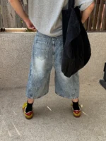 Шорты "19 Studio Branch Texture Denim Shorts" — изображение 5