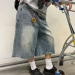 Шорты "CGGA Distressed Texture Denim Shorts"