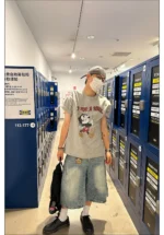 Шорты "CGGA Distressed Texture Denim Shorts" — изображение 6