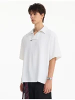 Рубашка "NOFUNNULL Slanted Collar Shirt" — изображение 7