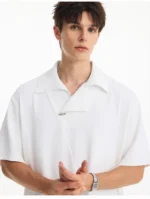 Рубашка "NOFUNNULL Slanted Collar Shirt" — изображение 8
