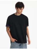 Футболка "NOFUNNULL Two Tone Modal T-Shirt" — изображение 7