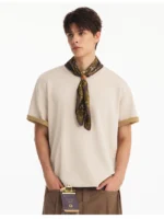 Футболка "NOFUNNULL Two Tone Modal T-Shirt" — изображение 9