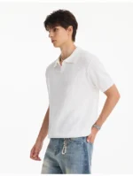 Футболка "NOFUNNULL Fitted Pleated Polo T-Shirt" — изображение 9
