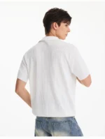 Футболка "NOFUNNULL Fitted Pleated Polo T-Shirt" — изображение 5