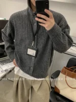 Кардиган «PLTH High Collar Rib Knit» — изображение 3