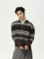 Свитер "MTL Studio Jacquard Half-Zip Knit" — изображение 4