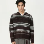 Свитер "MTL Studio Jacquard Half-Zip Knit"